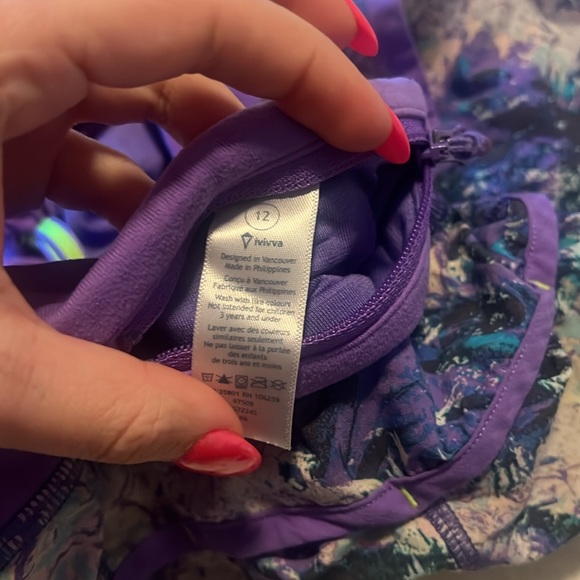 Purple with design size 12 in kids and from Ivivva - Picture 4 of 5